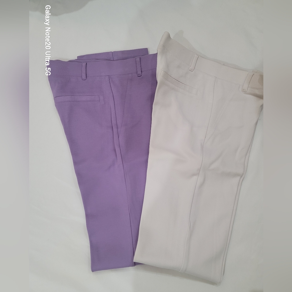 BETABRAND Purple and Cream Trousers